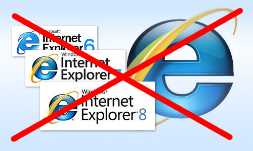 ie8 gets the boot