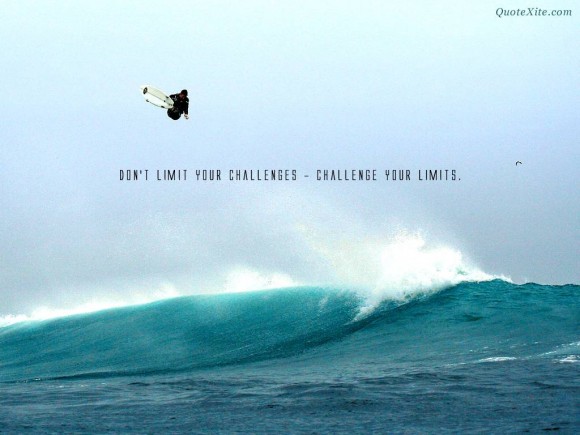 Motivational Quote - challenge your limits