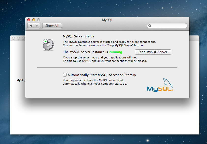 how to run mysql on mac