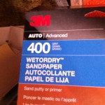 400 grit sandpaper for diy scooter paint project