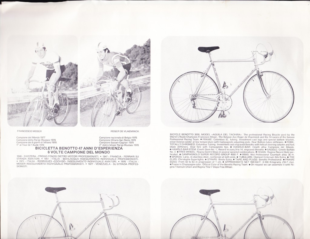 Benotto Catalogue 1979 page 1 of 12