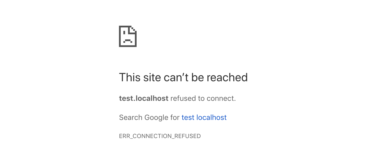 ERR_CONNECTION_REFUSED apache php error