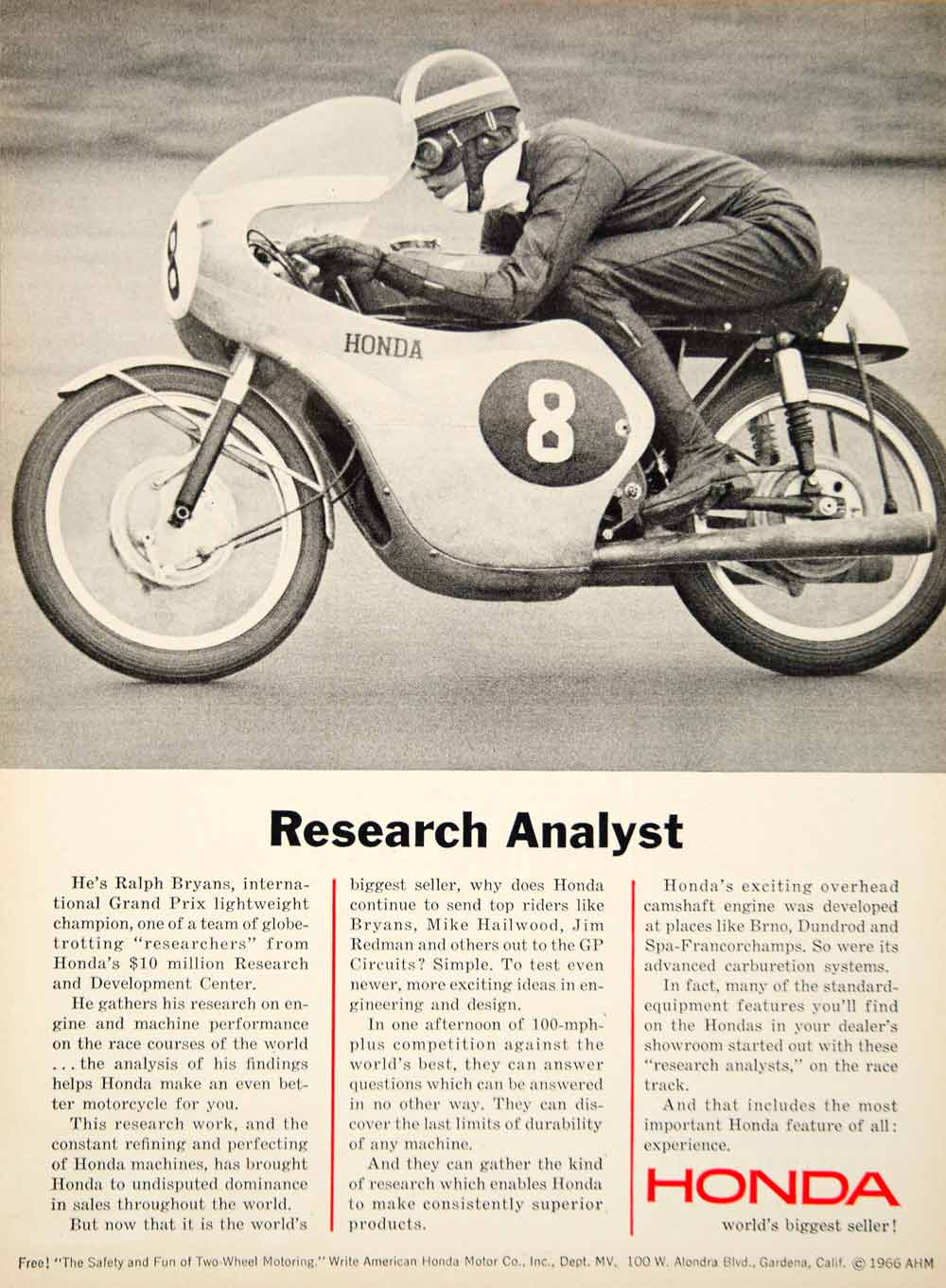 Honda motorcycle research analysis of the 1970s