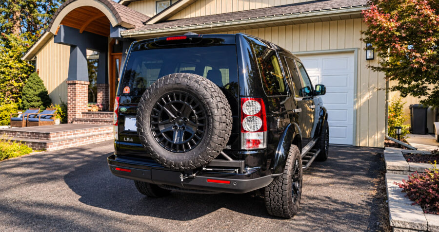 How to install the ManX4 Spare Wheel Carrier on the Land Rover LR4